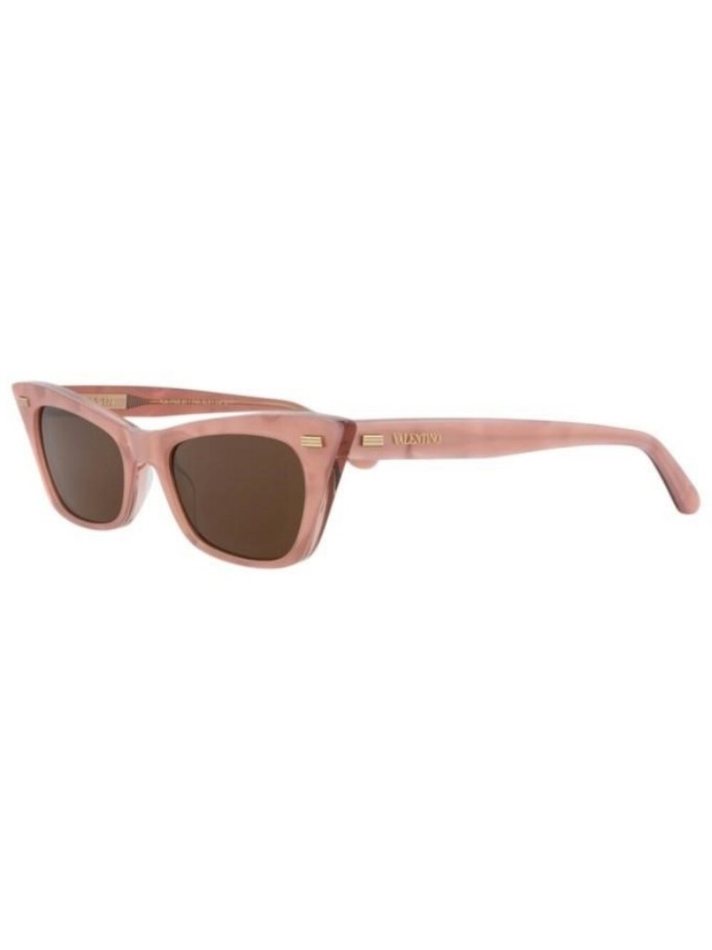 New Valentino Womens Cat Eye Pink Pink Brown Fashion Designer Sunglasses
